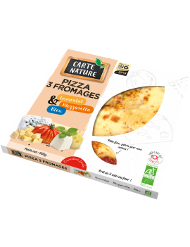 Pizza 3 fromages (400 gr)