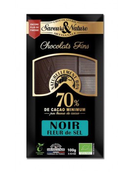 CHOCOLAT NOIR FLEUR DE...